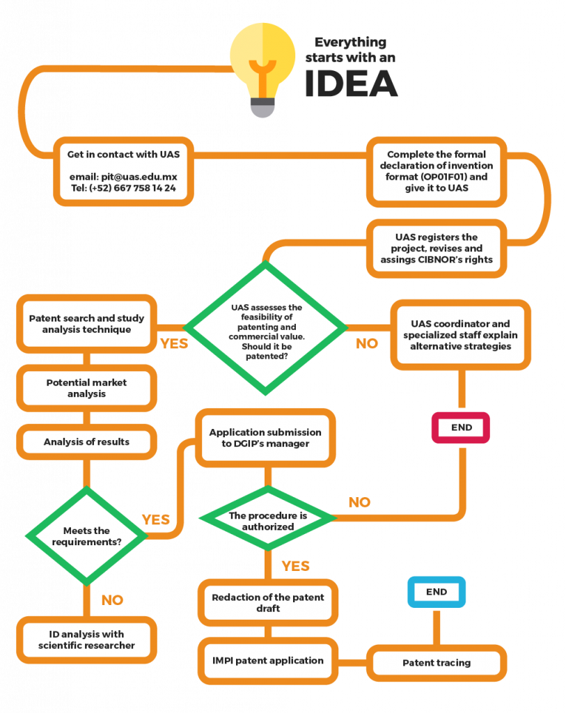 Protection process of industrial property PCT